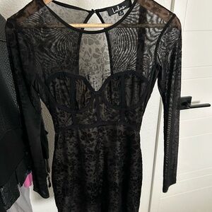 Lulus long sleeve lace dress